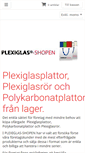Mobile Screenshot of plexiglasshopen.se