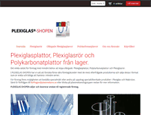 Tablet Screenshot of plexiglasshopen.se